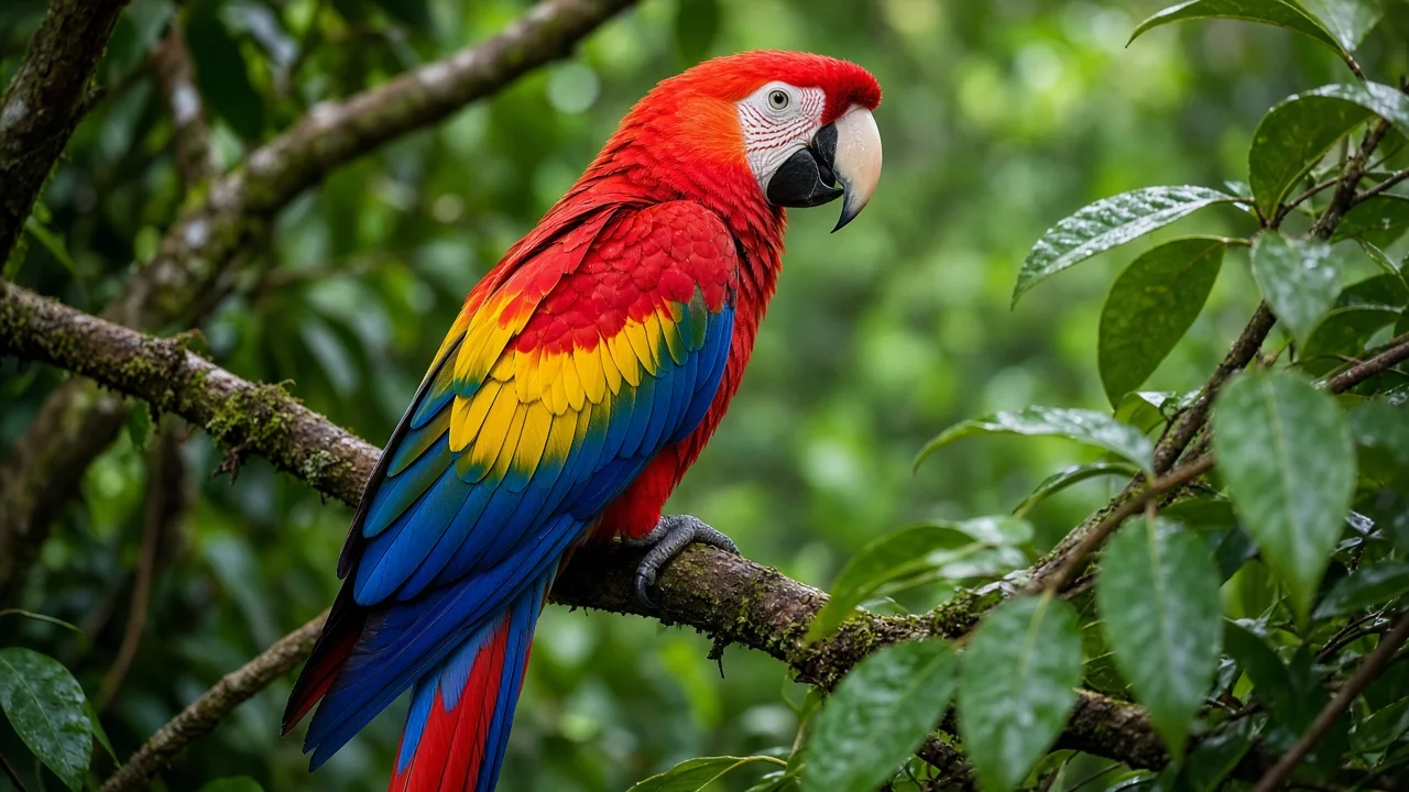 Canopy macaw