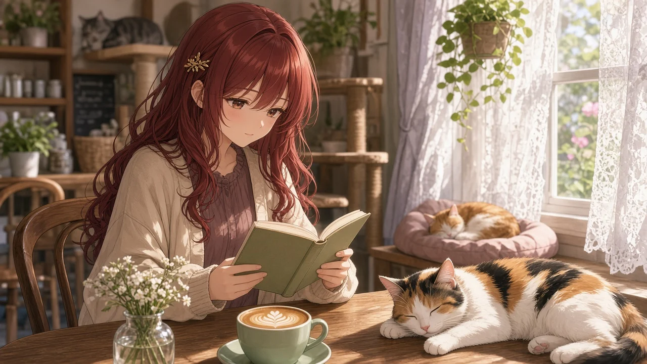 Cat cafe afternoon