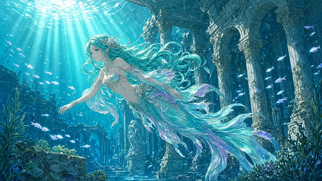Sunken temple swim