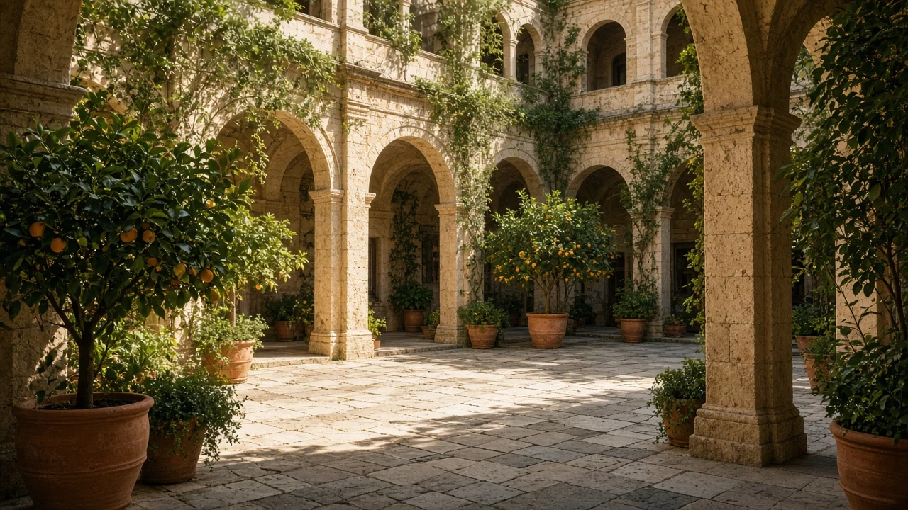 Stone courtyard