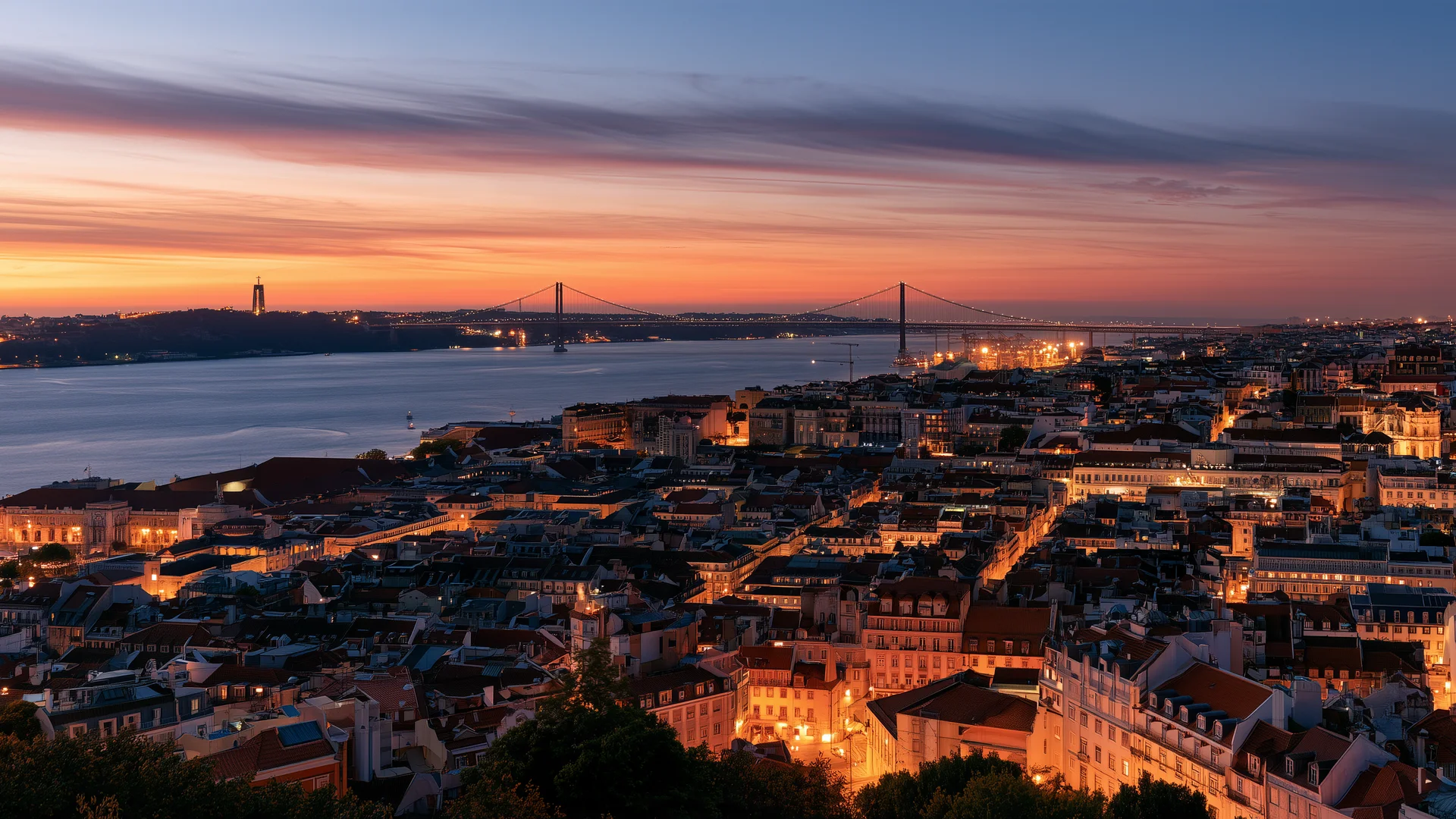 Lisbon Tagus dusk