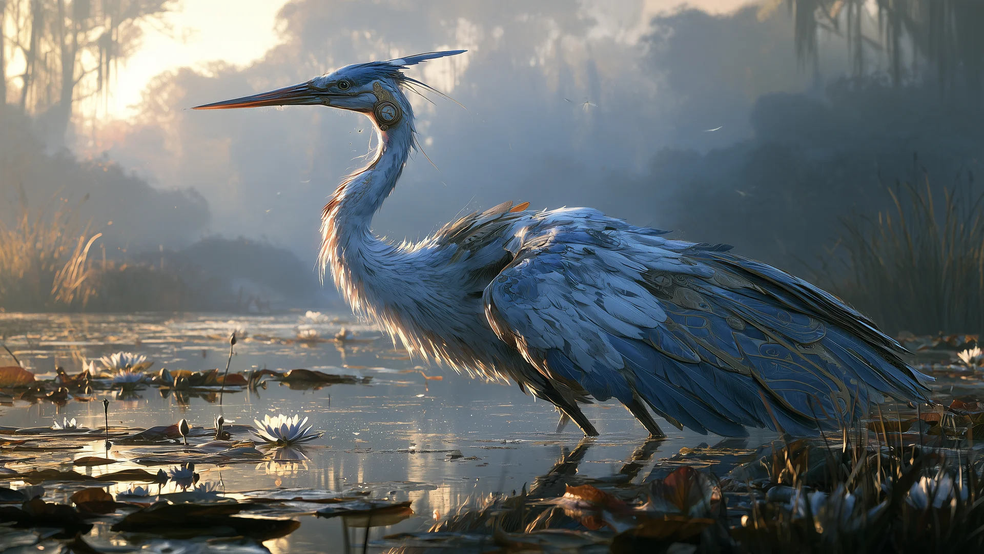 Clockfin heron