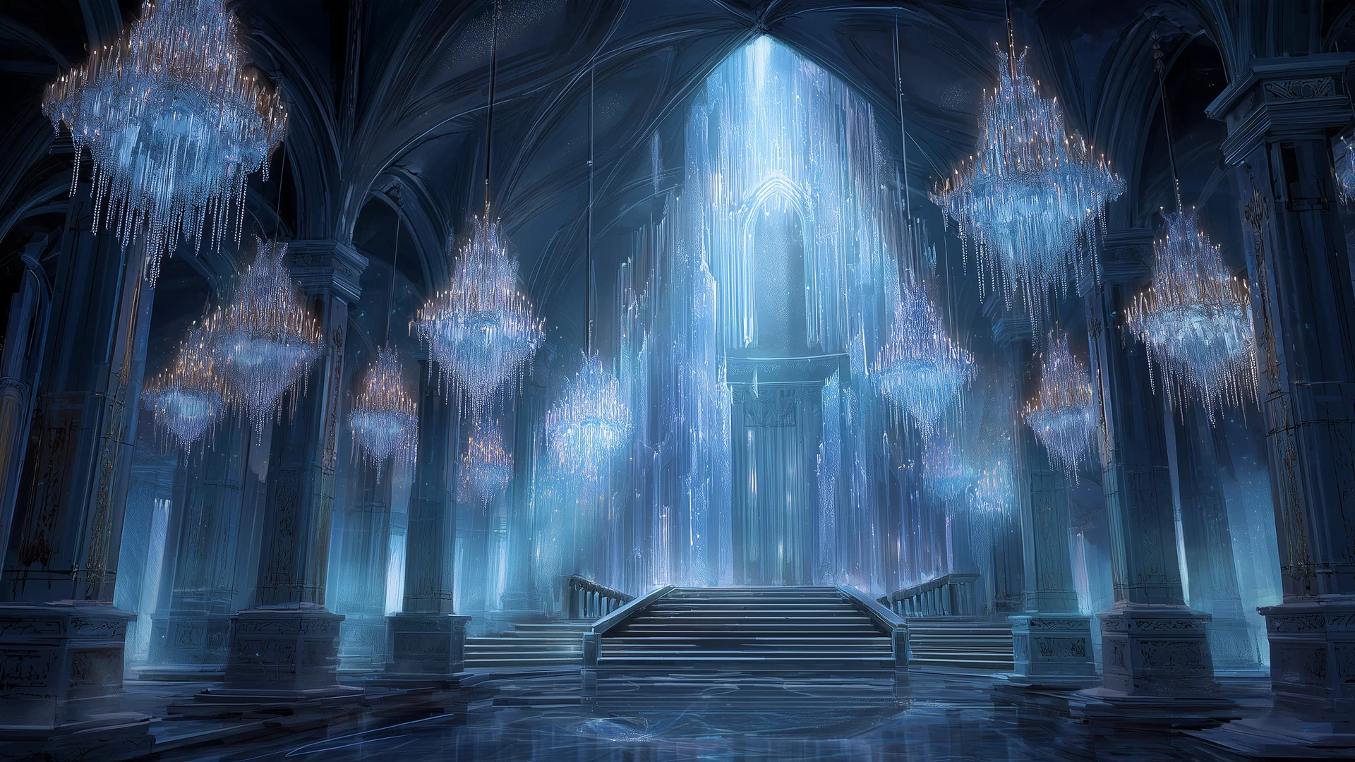 Ice throne hall
