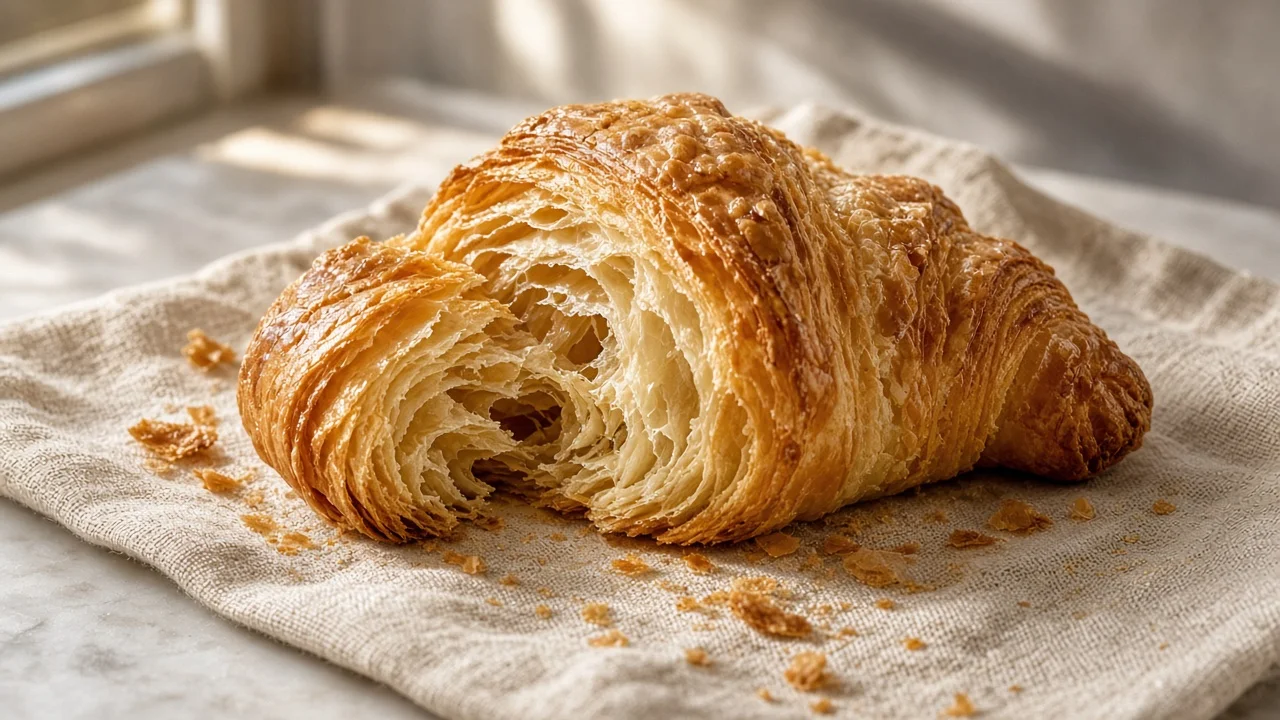 Croissant crumb