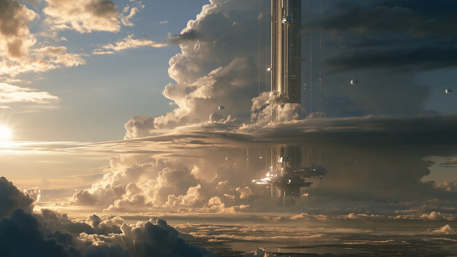 Cloud elevator spine