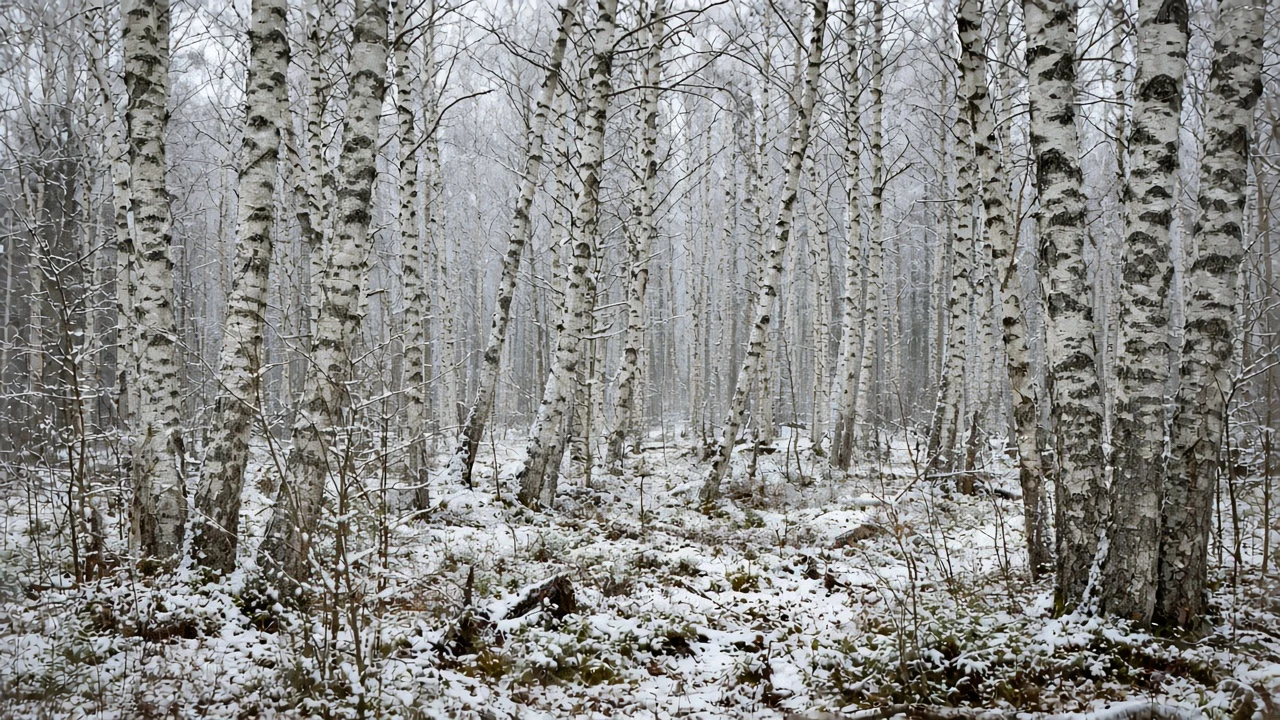Birch snow
