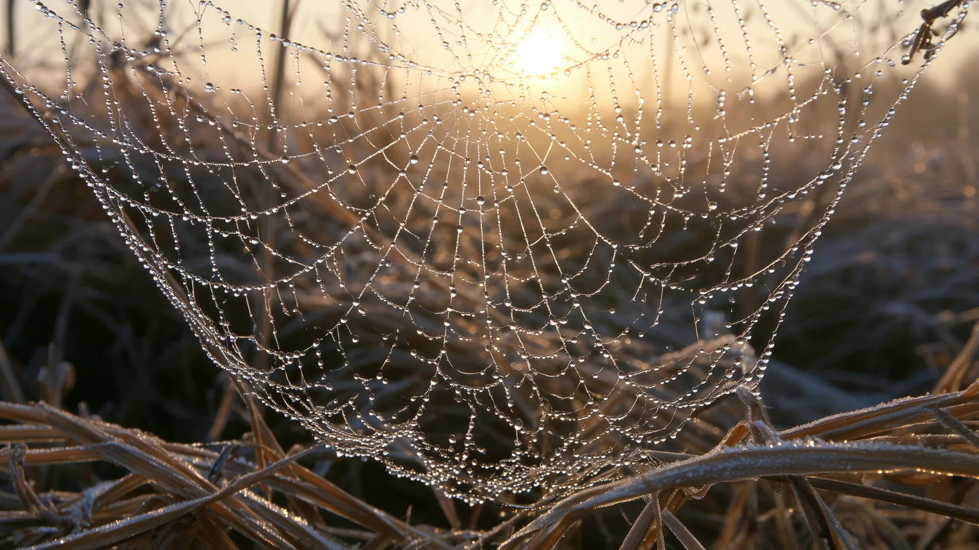 Frost spiderweb
