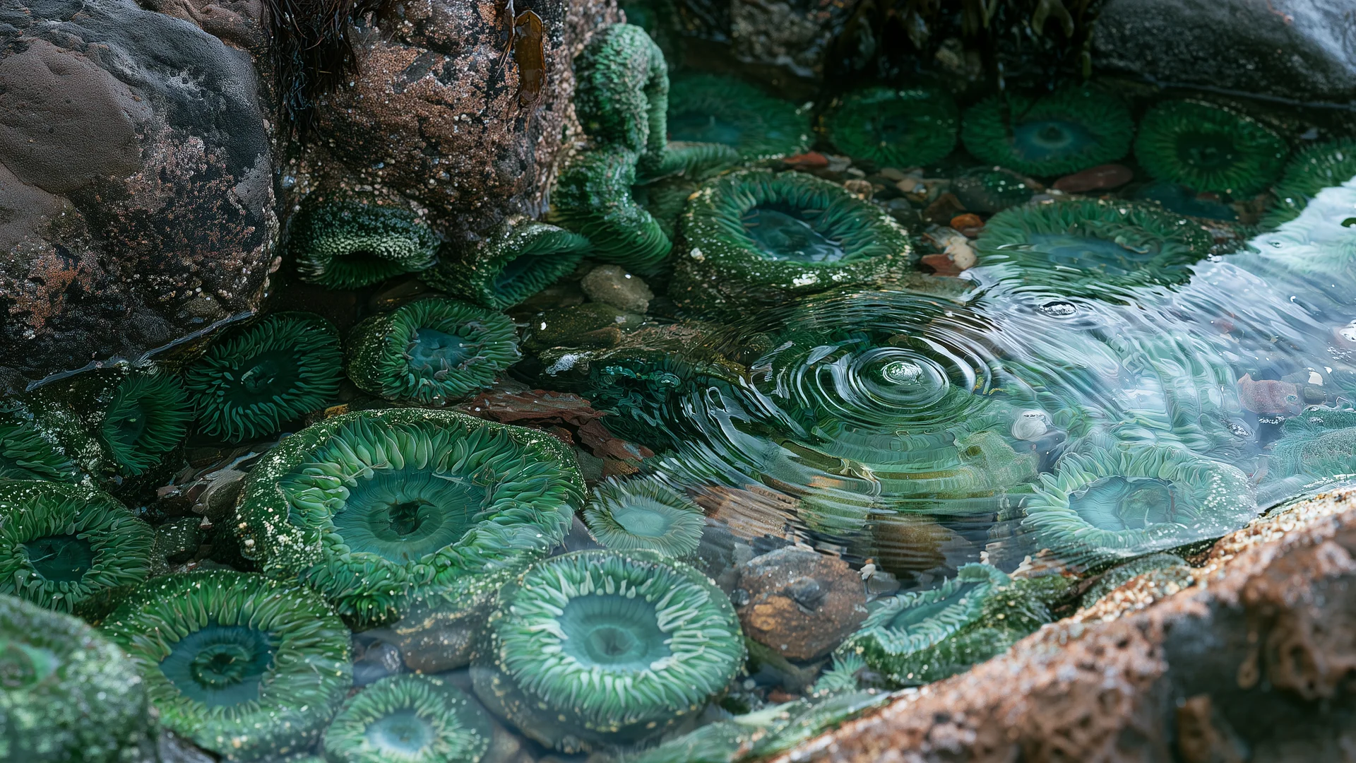Tidepool anemone
