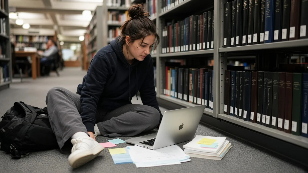 Library floor
