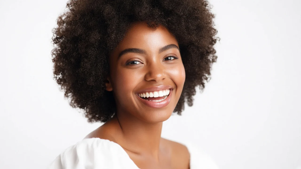 High-key smile