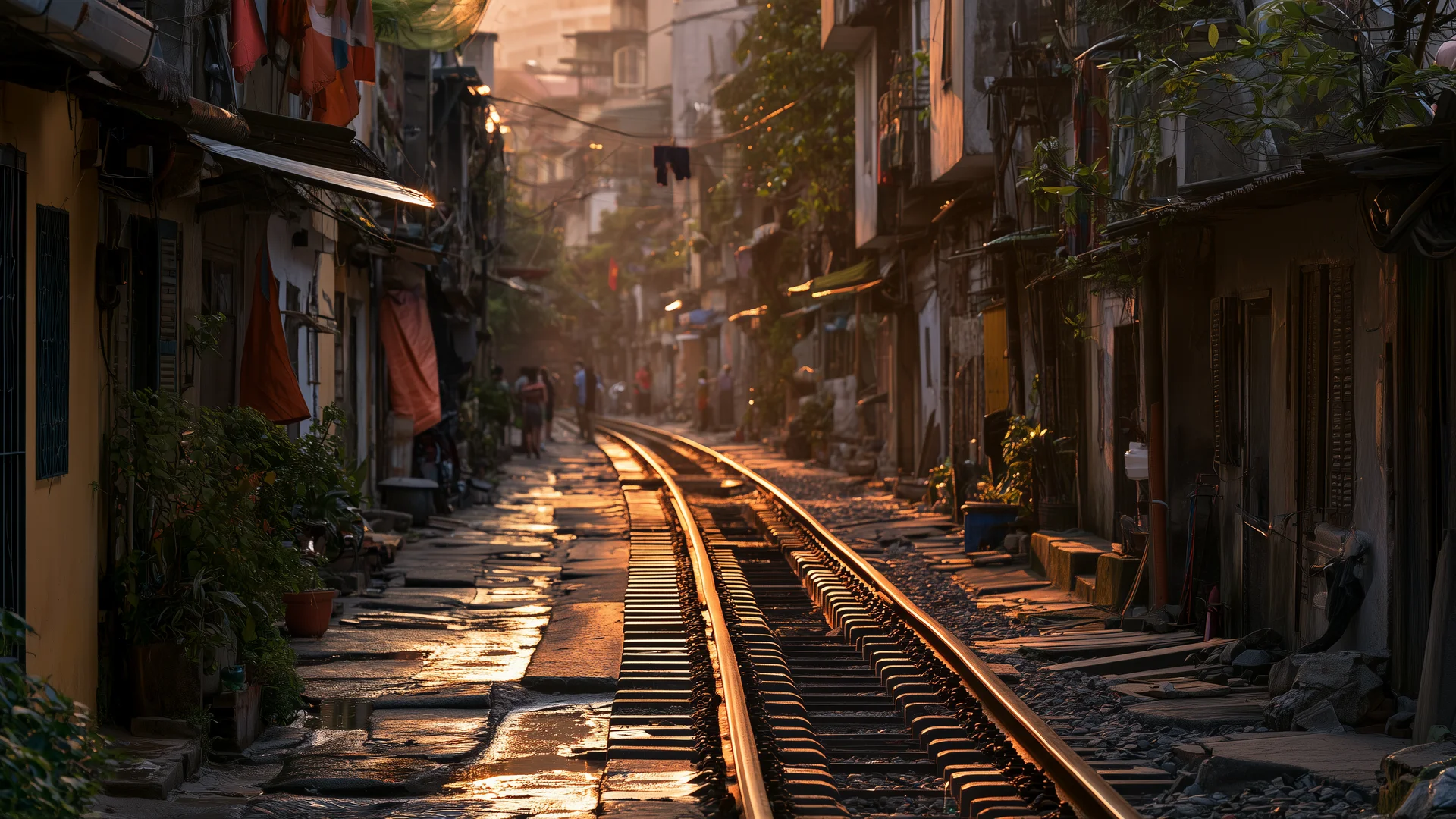 Hanoi train street
