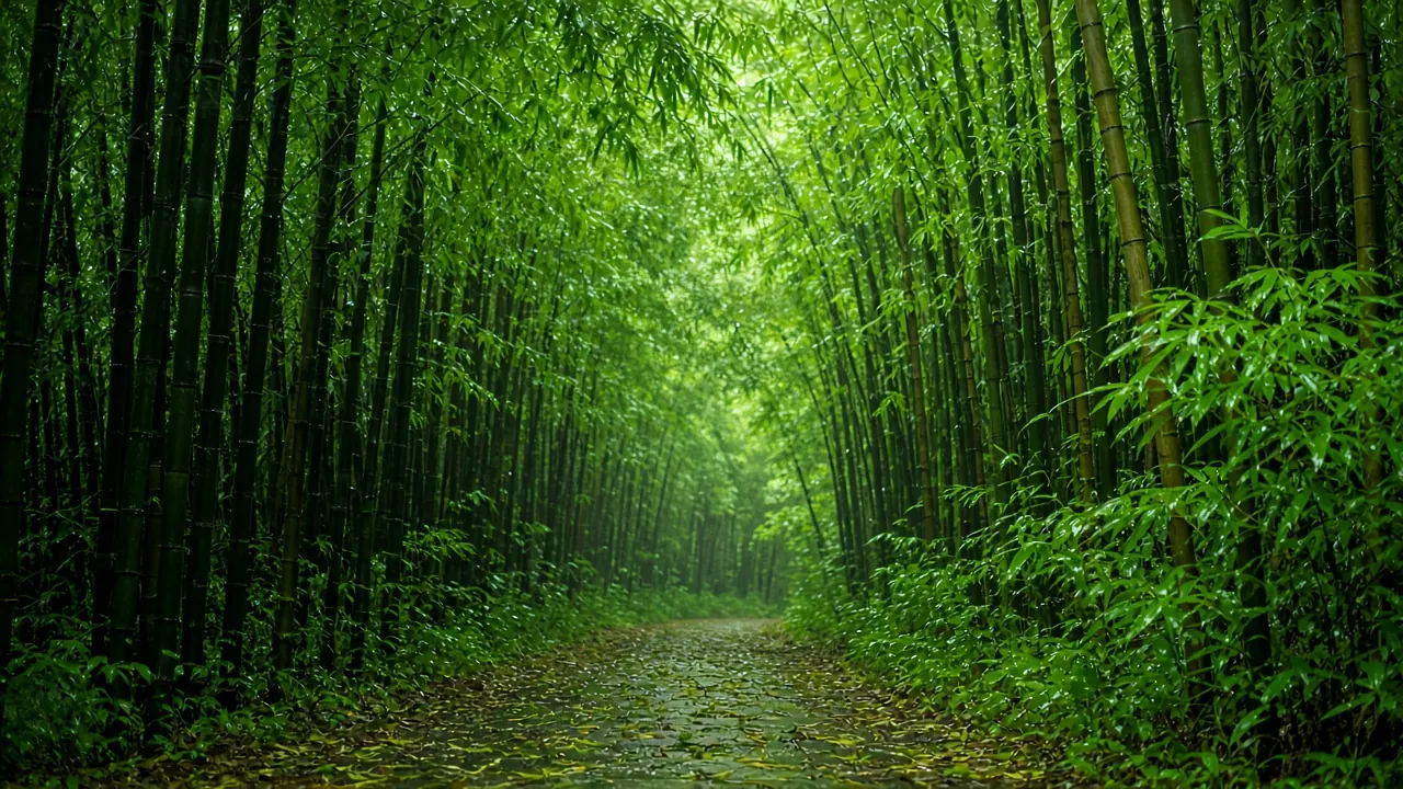 Bamboo path