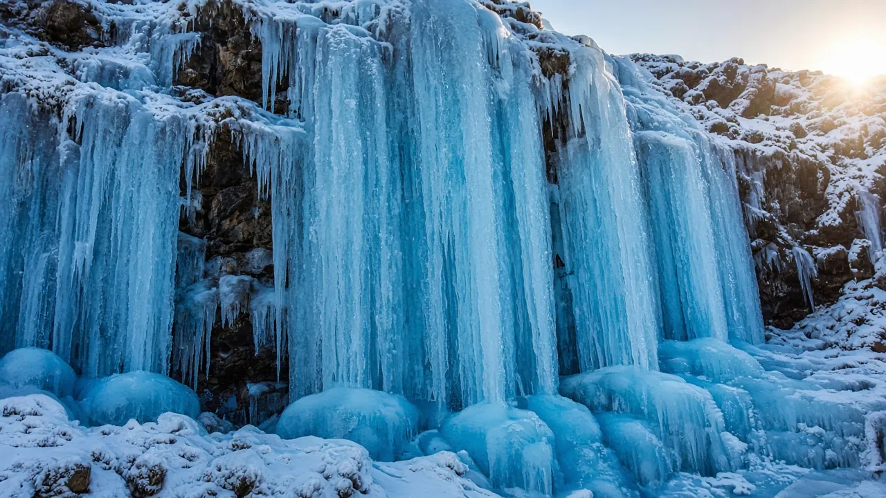 Frozen falls