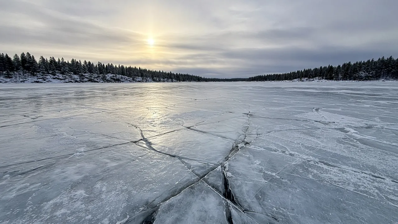 Black ice plain