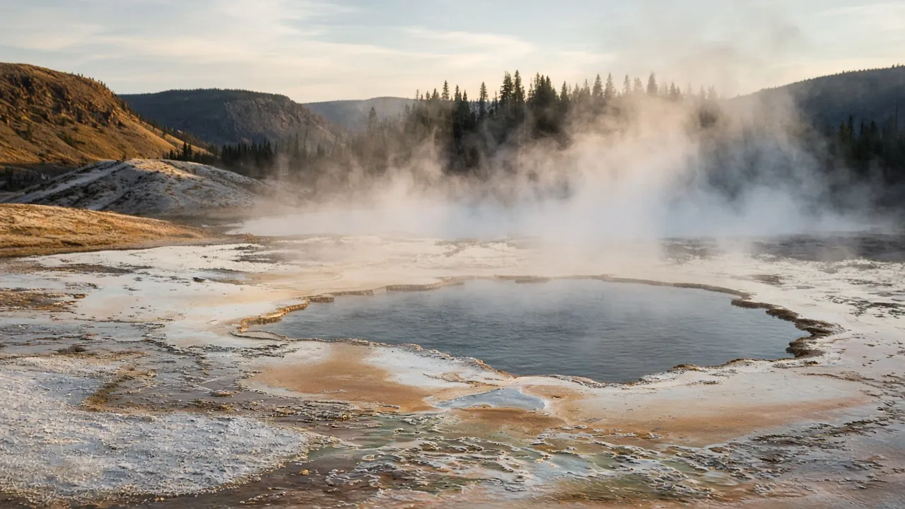 Morning geyser