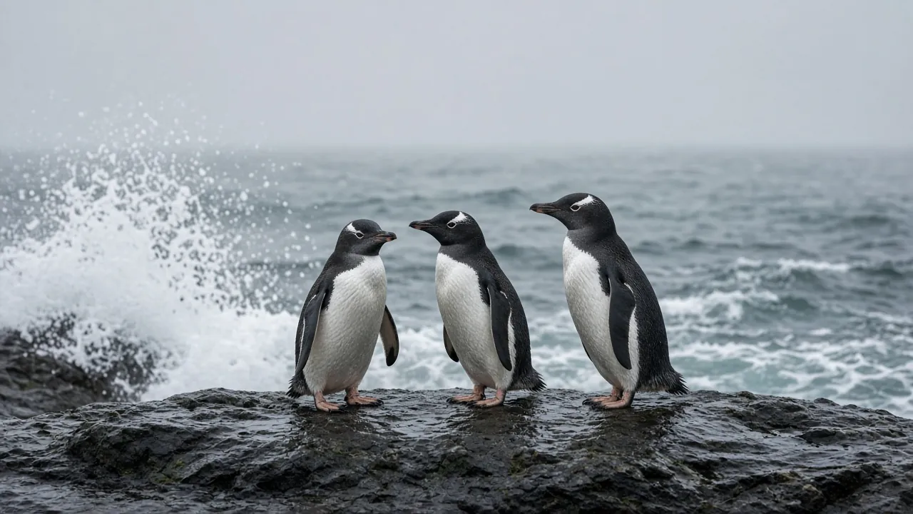 Penguin huddle