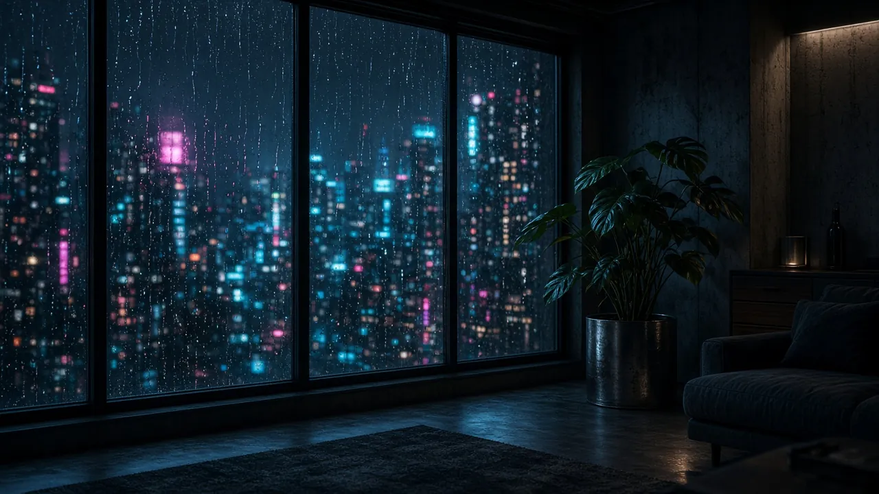 Rain on glass