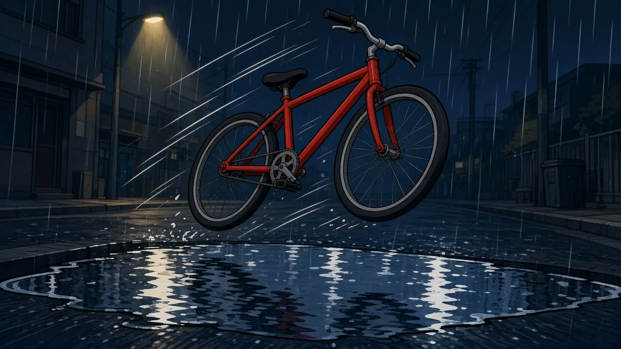 Red bicycle