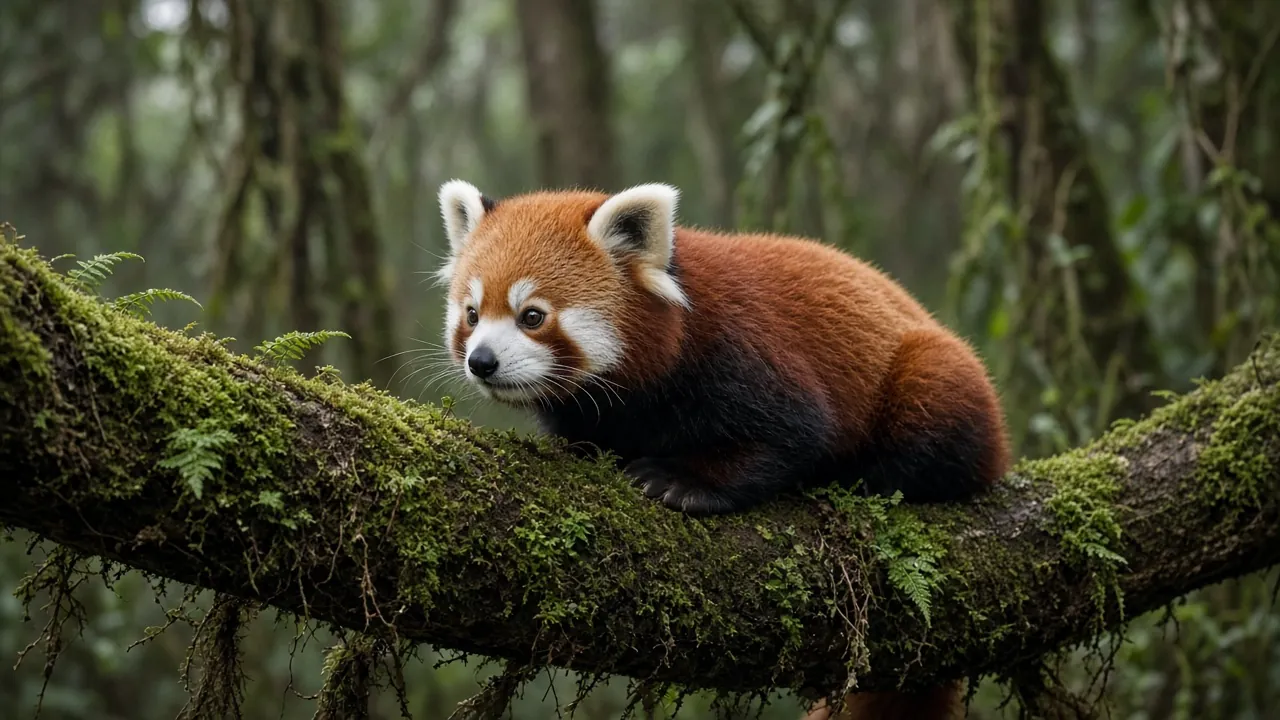Red panda perch