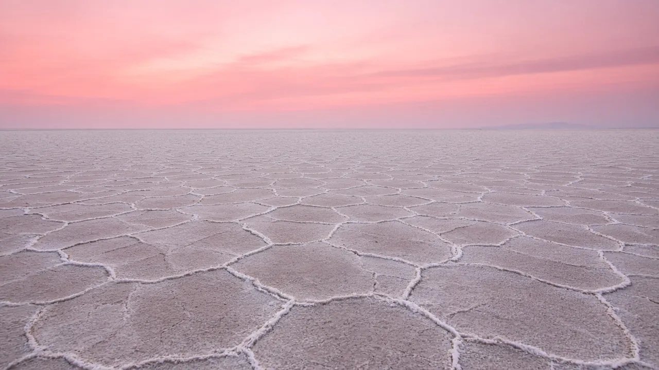 Salt flat mirror