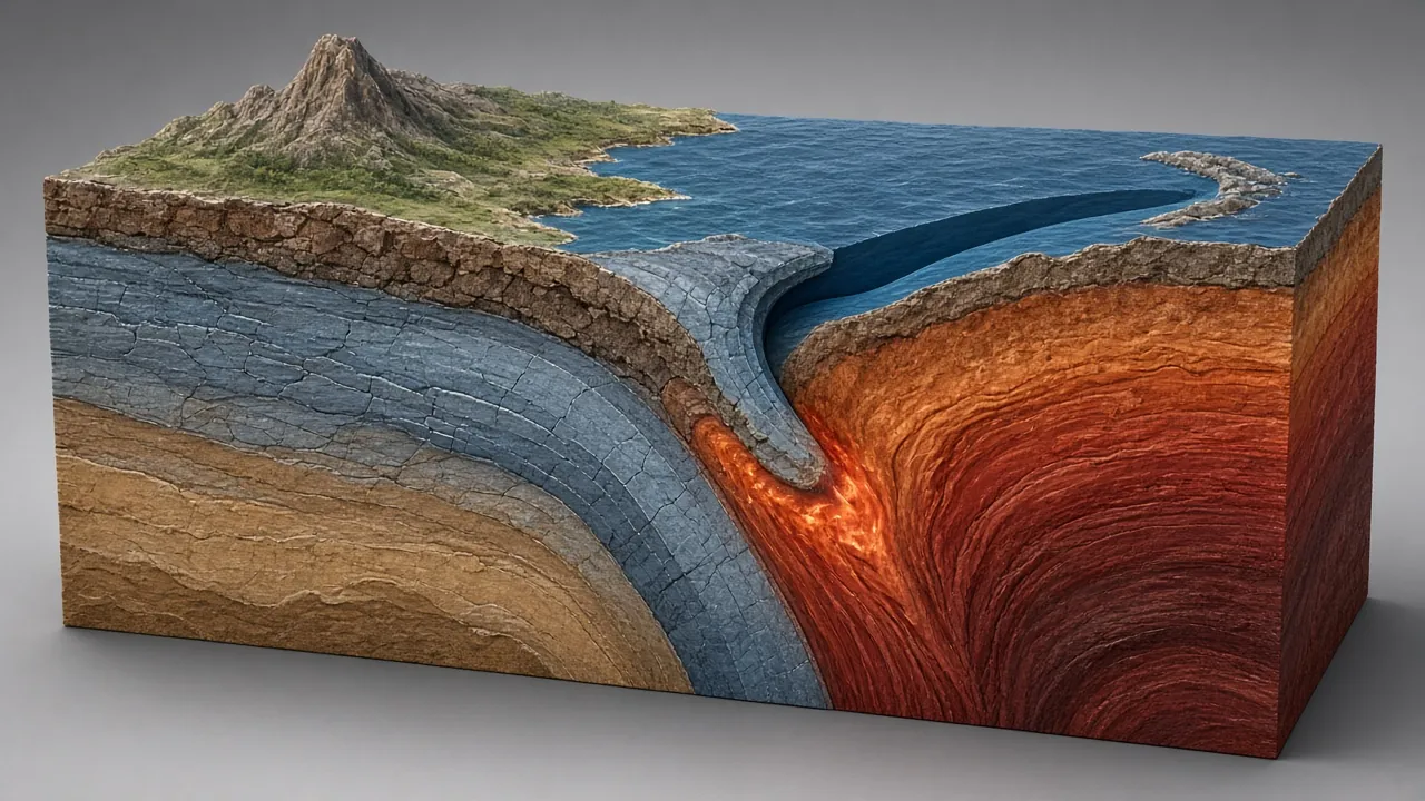 Tectonic cutaway