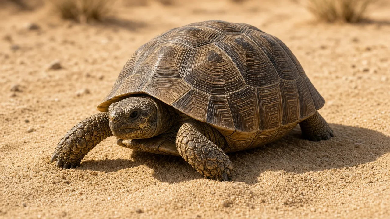 Sunlit tortoise