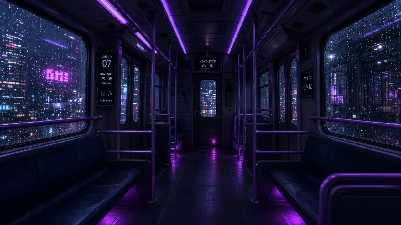 Violet tram